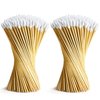 200 PCS 6" Long Cotton Swabs - Lint Free Cotton Swabs with Wooden Sticks - Strong Cleaning Swab with Bamboo Handle - Cotton Tipped Applicators for Gun Cleaning, Makeup, Pet Care