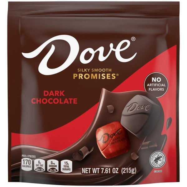 DOVE PROMISES Dark Chocolate Easter Candy, 8.46 oz Bag