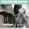 Bokynu Define Edge Lift Curly Hair Brush for Curly Hair Wet Wavy Hair Brush – Curl Comb Ergonomic Plant Fiber Handle (Green)