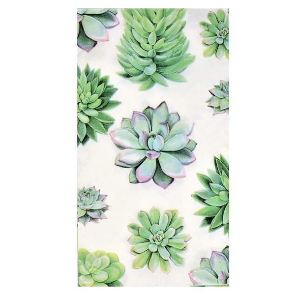 Gift Boutique 100 Cactus Paper Guest Towels for Bathroom Disposable Hand Towel Succulent Napkin for Decoupage Buffet Holiday Spring Mint Green Plants Decorations for Baby Shower Party Dinner