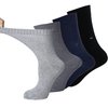 Diabetic Dress Socks Comfortable Soft - Men Women - Non constricting to Ease Circulation Neuropathy Maternity (Mixed 4 Pairs)