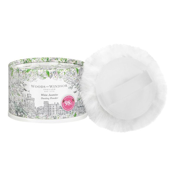 White Jasmine by Woods of Windsor 3.5 oz Body Dusting Powder with Puff