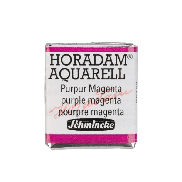 Schmincke - HORADAM® AQUARELL - finest artists' watercolor paints, 367 Purple Magenta, 14 367 044, 1/2 pan