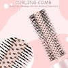 Round Brush for Blow Drying, Small Travel Hair Wet Brush Curly Hair Brush， Hair Brush for Curly Hair, Mini Brush for Thick Hair Thin Hair, Hair Styling Curling Straightening Hairs Wet & Dry for Women(Pink)