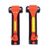 GoDeCho 2 PCS Car Safety Hammer Emergency Escape Tool with Seat Belt Cutter and Vehicle Window Glass Breaker with Light Reflective Tape Red