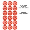 50 Percent Off Stickers,Price Stickers for Retail Store 3/4 Inch,1080 Adhesive Labels