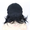 Aimole Short Layers Shaggy Full Wig Natural Wavy Hair Black Wigs Synthetic Hair Women Capless Wig (1 Black)