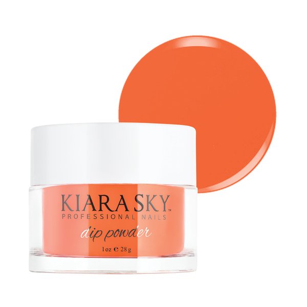 Kiara Sky Long Lasting Nail Dip Powder Orange Tones 1 oz, Twizzly Tangerine