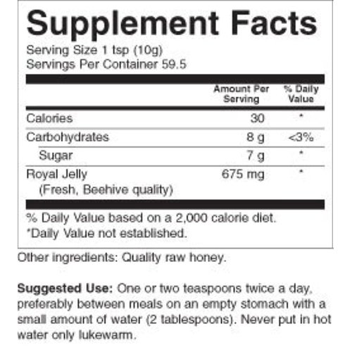 YS Royal Jelly/Honey Bee - Royal Jelly In Honey Ultra Strength, 21 oz gel