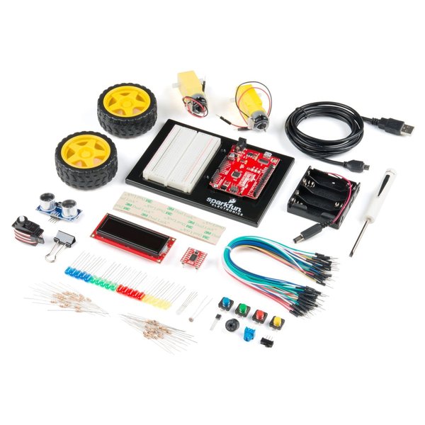 SparkFun Inventors Kit v4.1-Compatible with Arduino-Beginner Kit Age 10 Plus Start Learning Programming Electronics Use: Education Classroom MakerSpace Library Home Learning Build a Robot No Soldering