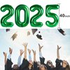 40 Inch Green 2025 Number Balloon, 2025 New Year Eve Green Number Balloons, New Years Eve Party 2025 Decorations For Christmas Graduations Birthday