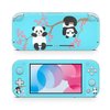 ZOOMHITSKINS Switch Lite Accessories, Compatible for Switch Lite Skin, Panda Kawaii Cute Lovely Animal Happy Bear Nature Blue, 3M Vinyl, Durable & Fit, Easy to Install, Made in The USA