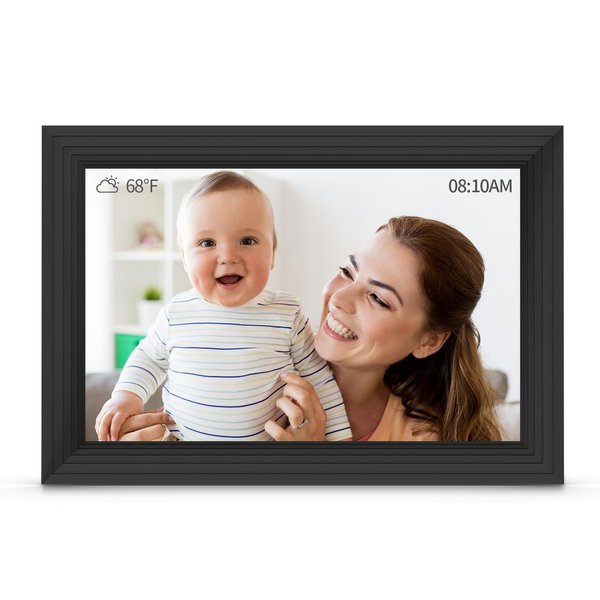 SAIWAN 10.1 Inch Smart WiFi Digital Picture Frame 1280x800 IPS Touch Screen Digital Photo Frame, Auto-Rotate, Built in 32GB Memory, Share Moments Instantly via Free App or Email from Anywhere