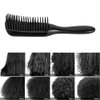 Emoly 2 Pack Detangling Brush for Natural Hair-Detangler for America 3a to 4c Kinky Wavy, Curly, Coily Hair, Detangle Easily with Wet/Dry (Black)