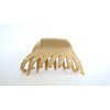 Tan beige hair claw clip with crystals for fine thin hair (Crystal choice: With crystals)