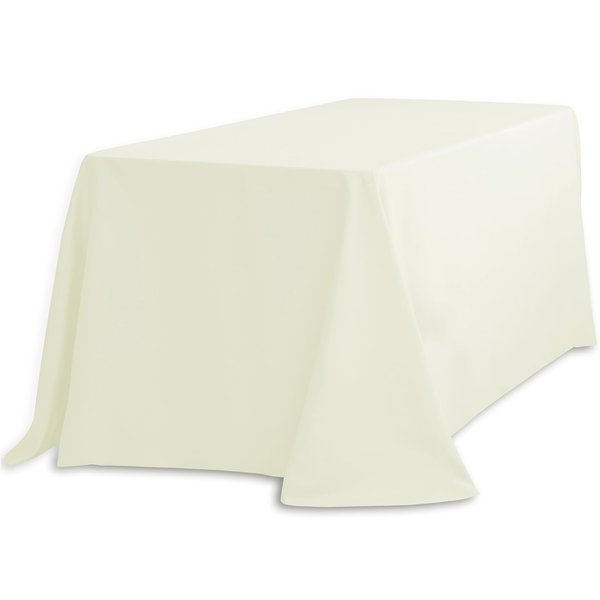LTC LINENS 90132-010102 Tablecloth, 90" x 132", Ivory