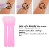 100pcs Cosmetic Apply Spatula - Disposable Facial Mask Spatulas Makeup Face Mud Mask Mixing Spoon Pink Translucency Mask Applicator Stick Tattoo Repair Cream Wipe Scraper