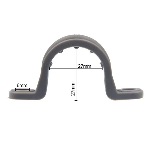 ISPINNER 12pcs 3/4 Inch PVC Pipe Straps, 2 Holes Plastic Conduit Strap for PVC Pipes, Conduit and Cables, UL Listed