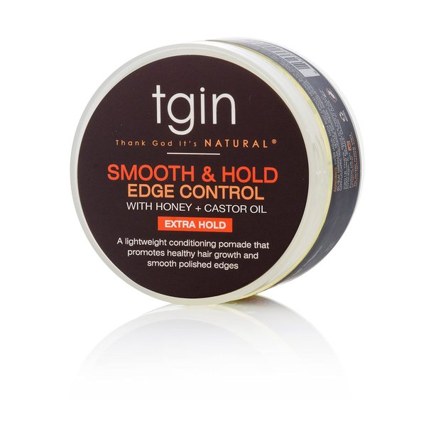 tgin Smooth & Hold Edge Control infused with Honey & Castor Oil for natural hair - Dry Hair - Curly Hair - 4 Oz
