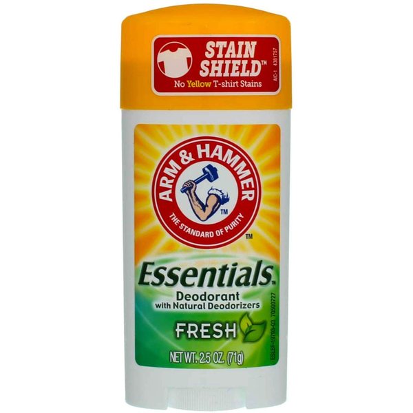 ARM & HAMMER Essentials Natural Deodorant Fresh 2.50 oz (Pack of 7)