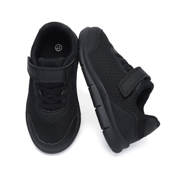Xingfujie Toddler Shoes Boys' Sneakers,Boys Tennis Shoes Little Kids Shoes School Camp Size 10.5 Black