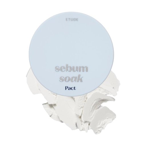 ETUDE Sebum Soak Pact (23AD) | Facial Oil Control and Soft Skin with this Mineral Powder that Absorbs Sebum for a Matte Face | K-beauty