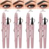 Magic Eyebrow Pencil Dark Brown, Microblading Eyebrow Pencil, 3D Waterproof Eyebrow Pencils, Long Lasting Micro 4 Fork Tip Eyebrow Pen & Natural Eyebrow Pencils for Women（Dark Brown）