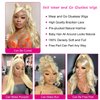 613 Lace Front Wig Human Hair 5x5 Wear and Go Glueless Wigs Human Hair Pre Plucked Pre Cut Blonde Wig Human Hair 613 Straight Wigs Human Hair 180% Density (28inch,5X5 613 Straight Wigs)