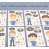 Tigerdoe Police Birthday Party Decorations - Police Party Favors Set for 12 Children - Police Officer Kids Party Favors - Notepads, Whistles, Make-a-Face Stickers, tattoos