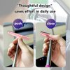 vvag Car Rearview Mirror Wiper, 8cm Brush head-98cm Telescopic Auto Mirror Squeegee, Water Cleaner with Telescopic Long Rod, Universal Automotive Accessories (Pink)