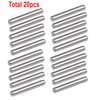 ZDingTech 20PCS 1.5x10mm Dowel Pin,Wltoys 144001 Hinge pin Spare Parts,Wltoys 124017 Hex Wheel Hub Nut Pins RC Car for WLtoys 12428 124016 124019 124018 Parts,FY 1/12 Car,HBX,Hyper go 1/18 car