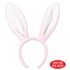 Beistle Soft-Touch Bunny Ears Pink & White