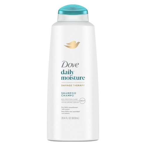 Dove Damage Therapy Shampoo Daily Moisture for Dry Hair Shampoo with Bio-Protein Care 20.4 fl oz