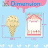 Ice Cream Party Favors - 12 PCS Ice Cream Craft Kits Party Supplies - Ice Cream Wooden Painting Kit for Kids with Bubble Wand - Popsicles Pinata Birthday Goodie Bags Gifts Prizes Girls Boys