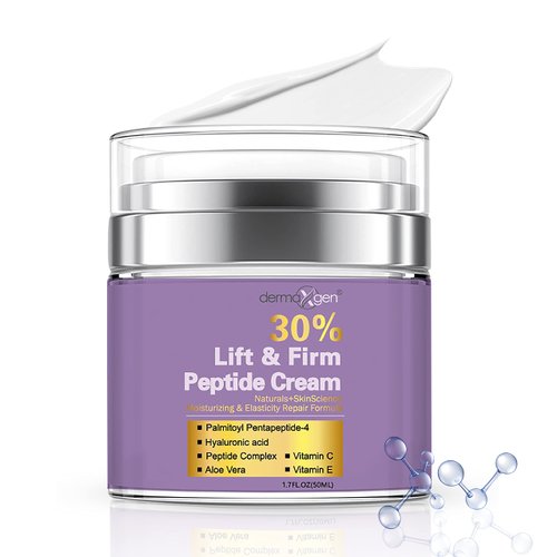 Dermaxgen 30% Matrixyl 3000 Face Cream – Skin Elasticity Repair Cream - Matrixyl 3000 Peptides Lift & Firm with Vitamins C and E, Hyaluronic Acid, Aloe Vera – 1.7fl oz (30% Peptide Cream)