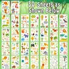 Partywind 300 Styles Luminous Jungle Temporary Tattoos for Kids, Glow Safari Animals Tattoo Stickers for Party Supplies Favors, Safari Baby Shower Decor for Boys and Girls Gifts Games (30 Sheets)