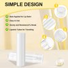 Zenihol Empty Lip Balm Tubes for DIY Lipstick with Leak-proof Caps, 100-Pack Lip Balm Containers BPA Free, White