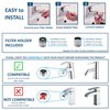 Water Flosser SOWASH TRIO, Faucet Oral Irrigator Dental Water Floss, It Connects Directly to The Faucet, Non-Electric Dental Irrigator, With Vortice tip+Vortice Brush tip+Waterjet tip, Italian Product