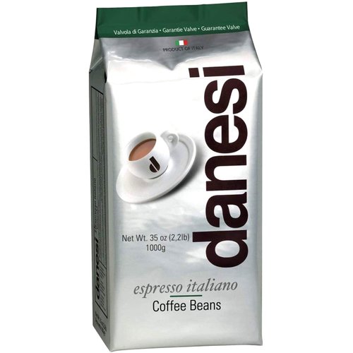 Danesi Caffe Italian Coffee Beans - Whole Roasted Coffee Beans for Espresso - Espresso Coffee Beans & Medium Roast Whole Bean - Coffee Bean - Coffee Beans Espresso - Coffee Whole Bean - Emerald (2.2lb)