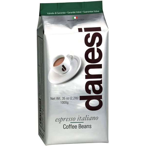 Danesi Caffe Italian Coffee Beans - Whole Roasted Coffee Beans for Espresso - Espresso Coffee Beans & Medium Roast Whole Bean - Coffee Bean - Coffee Beans Espresso - Coffee Whole Bean - Emerald (2.2lb)