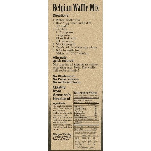 Heartland Gourmet Belgian Waffle Mix