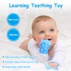 Vicloon Silicone Teething Mitt, 2Pcs Baby Teething Mitten, Baby Teething Toy with Adjustable Strap, Crinkle Sound and Textured, Baby Teething Mitten Self Soothing Baby Chew Toys for 0-6month Infants