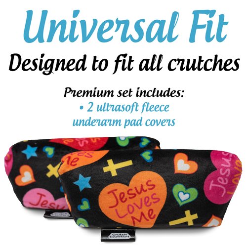 Crutch Comfort Special Edition Universal Crutch Underarm Pad Covers (Christian)