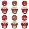 Hot Cocoa Bar Party Supplies Toppers and Wrappers for Wintertime Holiday Christmas Party Happy New Year Party Baby It's Cold Outside Party Supplies Decorations