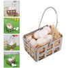 Kisangel 1 Set Mini Eggs Basket Miniature Dollhouse Food 1: 12 Scale Dollhouse Accessories Fairy Garden Accessories Micro Landscape Ornaments