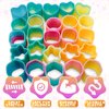 DIMROM 25Pcs Spring Rainbow Party Favor - Goodie Bags Stuffers Mini Party Favors Sensory Rainbow Toy Spring - Bulk Toys Small Toys Stress Relief Items