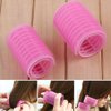 DIY Hair Rollers 2 Pcs Set Bangs Hair Curlers Self Grip Hair Curling Styling Tools Hairdressing Curlers For Women (hot pink)