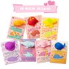 JOYIN 28 Pack Valentines Day Gift Cards with Kawaii Mochi Squishy Toys, Sea Animals Mochi Squeeze Toys, Stress Relief Fidget Toys for Kids Valentine Classroom Exchange, Party Favors Prizes