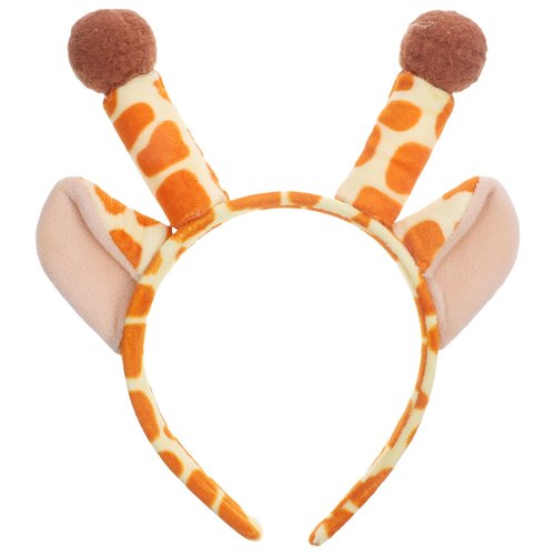 LOGOFUN Plush Giraffe Ears Headband Stuffed Giraffe Horn Hair Band Cartoon Giraffe Hair Hoop Cute Hair Hoop for Hair Accessories