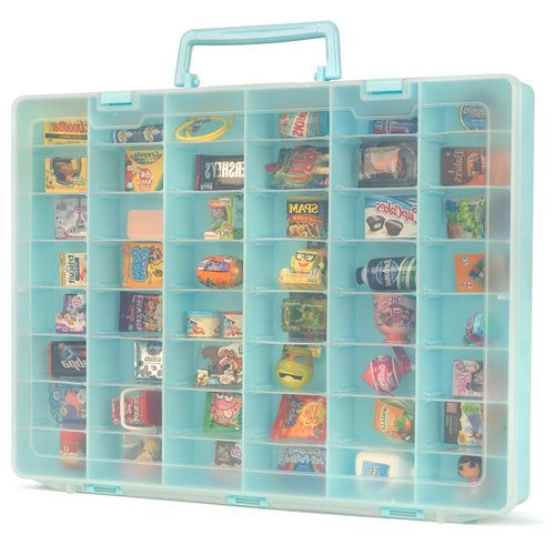 Plastic Toy Storage Case Compatible with Mini Brands Collector Toys, Miniverse, Shopkins, Real Littles, and LOL Surprise Series 1, 2, 3, 4, Collectible Compartments for Miniatures, Travel Friendly